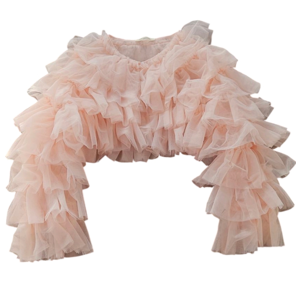 Urban Outfitters Pink Ruffle Blouse